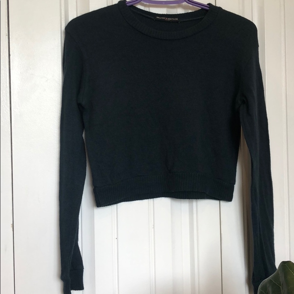 Brandy Melville Green Wool Sweater
